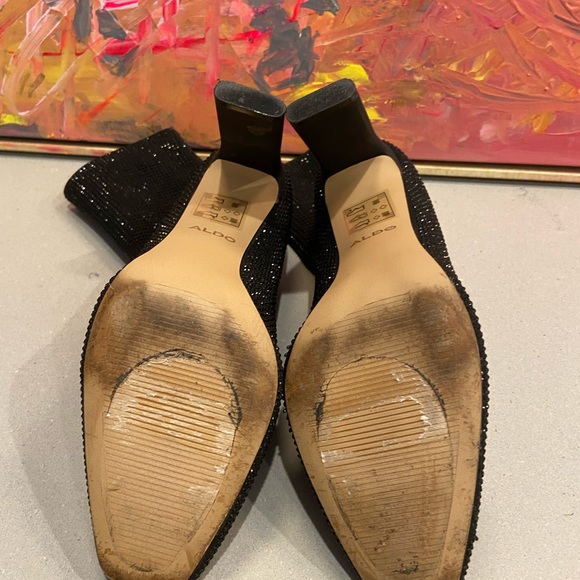 ALDO Glitter Booties - Worn 1x - Picture 3 of 5